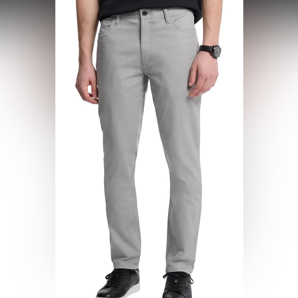 Michael Kors Mens Parker Stretch 5pktPants Ice Grey Color